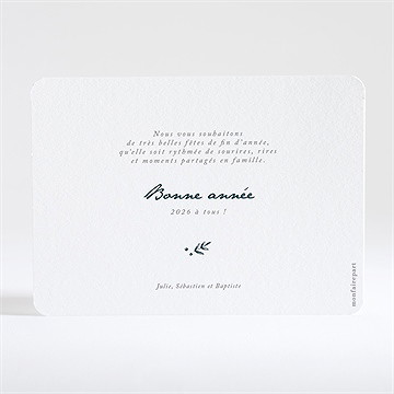 Carte de voeux noël en photos - Dos de la carte