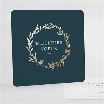 Carte de voeux mystérieux songe carte dorure