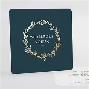 Carte de voeux mystérieux songe carte dorure