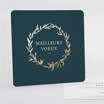 Carte de voeux mystérieux songe carte dorure