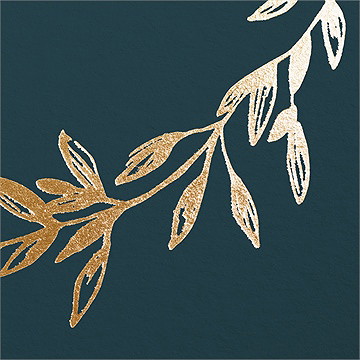 Carte de voeux mystérieux songe carte dorure - Détail de la carte