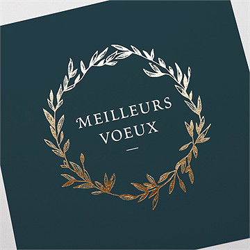 Carte de voeux mystérieux songe carte dorure - Détail de la carte