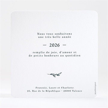 Carte de voeux mystérieux songe carte dorure - Dos de la carte