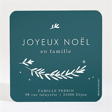 Carte de voeux notre tendresse - Dos de la carte