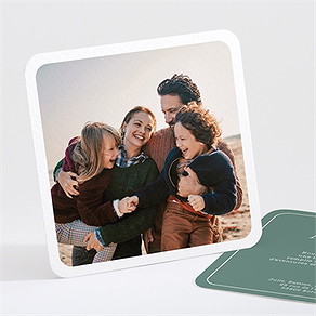 Carte de voeux voeux et portrait