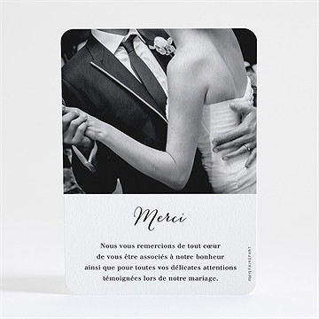 Remerciement mariage les illuminations - Dos de la carte