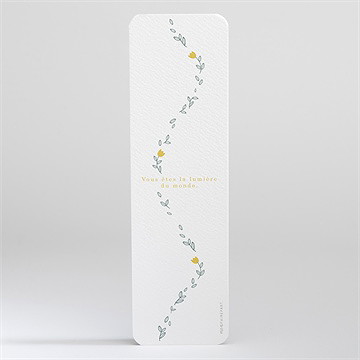 Signet communion profilé - Dos du signet