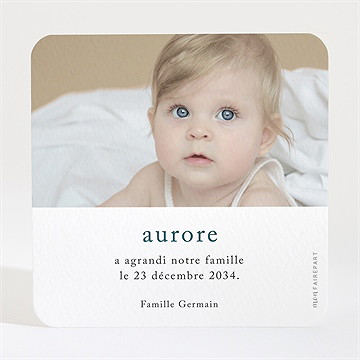 Faire-part naissance jolie comptine - Dos du faire-part