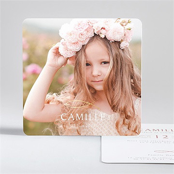 Faire-part communion jolies grâces