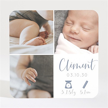 Faire-part naissance jolis petits détails - Mise en situation