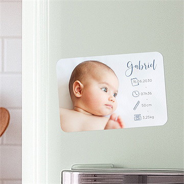 Faire-part naissance présentation en pictos