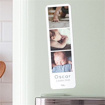 Faire-part naissance elégante symétrie - Mise en situation