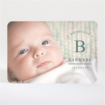 Faire-part naissance petit portrait magnet