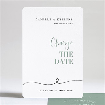 Faire-part mariage nouvelle date