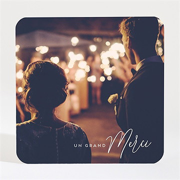 Remerciement mariage kraft vintage magnet