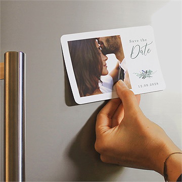 Save the Date mariage l'absolu magnet - Mise en situation