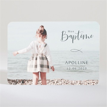 Faire-part de baptême jolie sagesse magnet