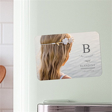 Faire-part communion le sacrement magnet