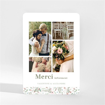 Remerciement mariage fraicheur d'été magnet - Mise en situation