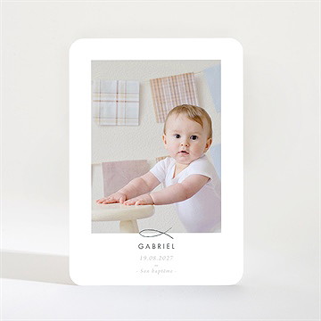 Faire-part de baptême belle âme magnet