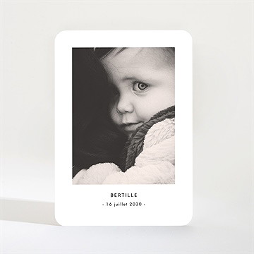 Faire-part naissance portrait intimiste