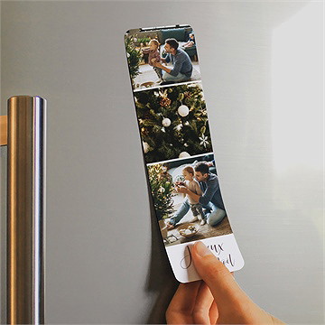 Carte de voeux voeux photomaton - Mise en situation