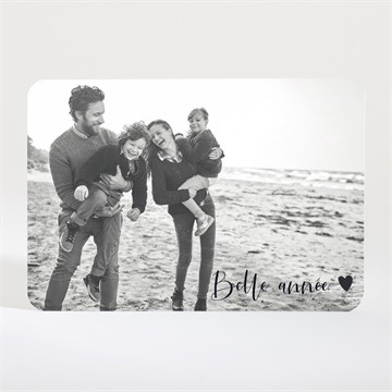 Carte de voeux dites le avec le coeur magnet