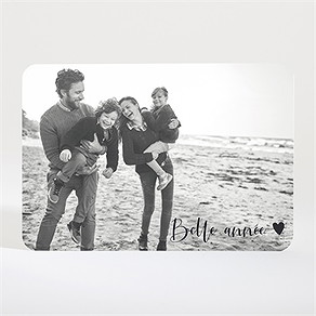 Carte de voeux dites le avec le coeur magnet