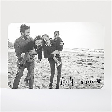 Carte de voeux dites le avec le coeur magnet