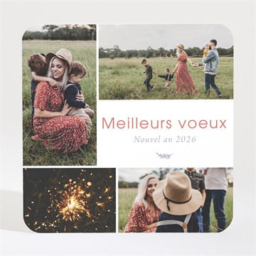 Carte de voeux avec des photos magnet