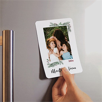 Carte de voeux nos meilleurs voeux - Mise en situation