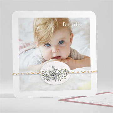 Faire-part naissance cultivons notre bonheur