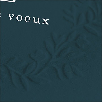 Carte de voeux avec entrain - Détail de la carte