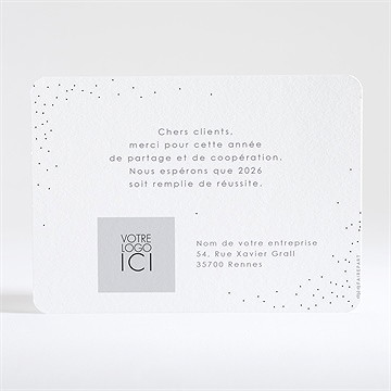 Carte de voeux etoiles d'espoir - Dos de la carte