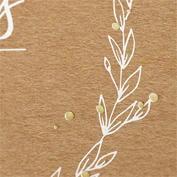 Carte de voeux chic en kraft - Détail de la carte