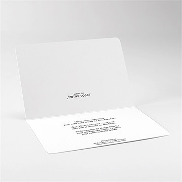 Carte de voeux calendrier chevalet à poser - Intérieur de la carte