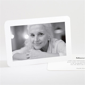 Remerciement décès tendrement en photo