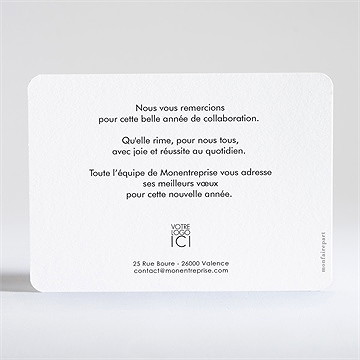 Carte de voeux love celebrate - Dos de la carte