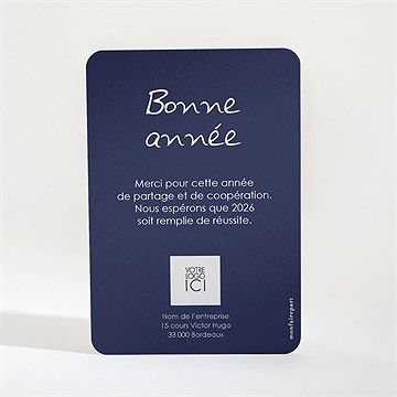 Carte de voeux voeux so british - Dos de la carte