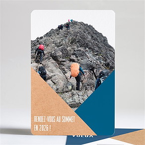Carte de voeux rendez-vous au sommet !