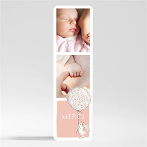 Remerciement baptême petit lapin baptême magnet