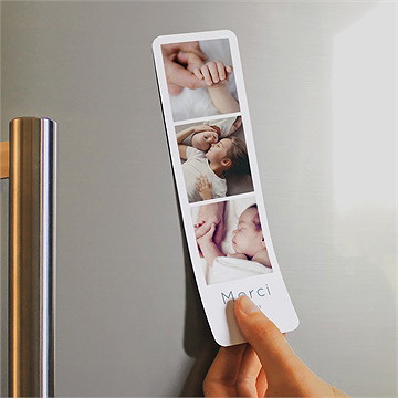 Remerciement naissance elégante symétrie - Mise en situation