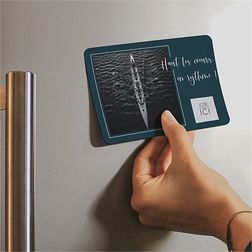 Carte de voeux plus loin, plus haut... - Mise en situation