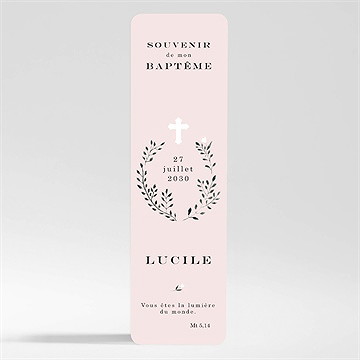 Signet baptême croix couronnée magnet