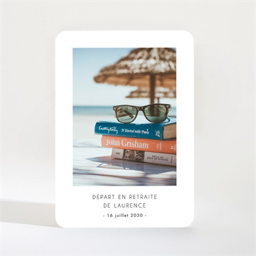 Carte invitation départ à la retraite la quille