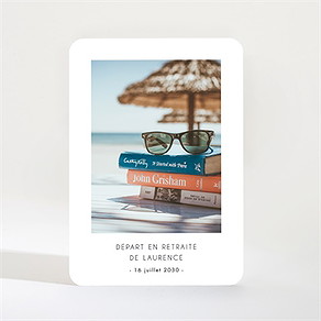 Carte invitation départ à la retraite la quille