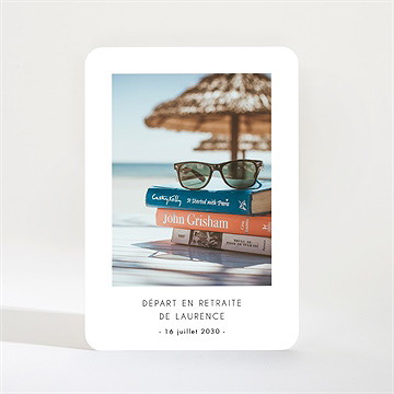 Carte invitation départ à la retraite la quille
