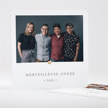 Carte de voeux sous une bonne étoile