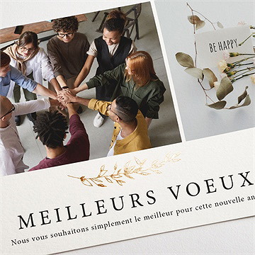 Carte de voeux belle aventure - Détail de la carte