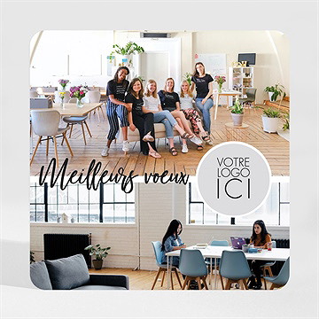 Carte de voeux magnétiquement vôtre